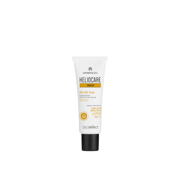 Сонцезахисний гель на водній основі з SPF 50+ для нормальної та жирної шкіри Heliocare 360 ​​Gel Oil-Free Dry Touch SPF 50 Sunscreen