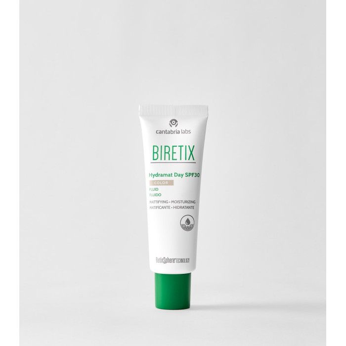 BIRETIX Hydramat Day SPF 30 Colour  / Матуючий флюїд з тоном для проблемної шкіри