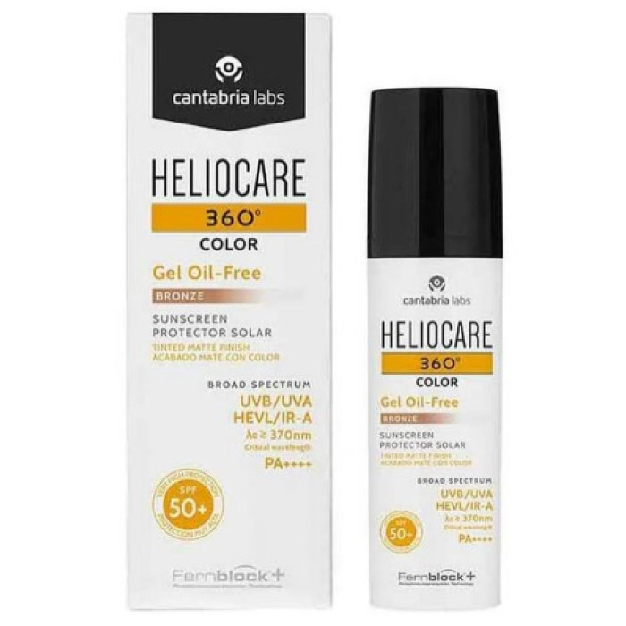 Cantabria Labs Heliocare 360º Color Gel Oil-Free Bronze Sunscreen SPF 50+ \ Тональний сонцезахисний гель на водній основі SPF 50+ (тон бронз)