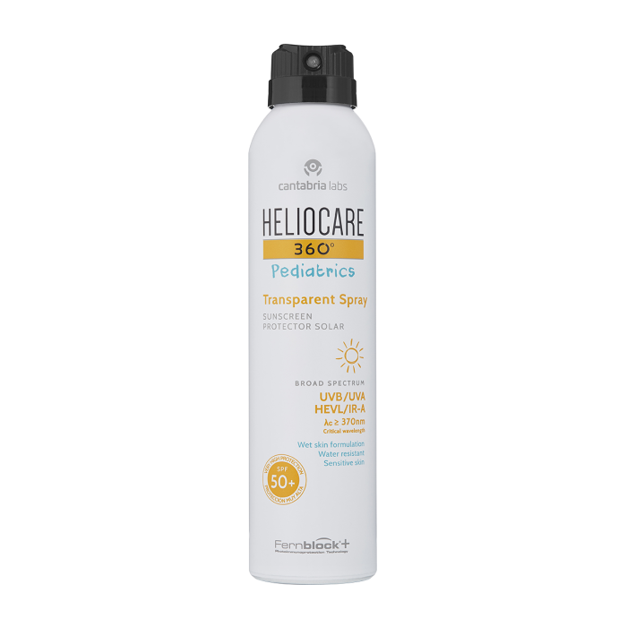 Heliocare 360 Pediatrics Transp Spray ​​прозорий сонцезахисний спрей SPF 50+