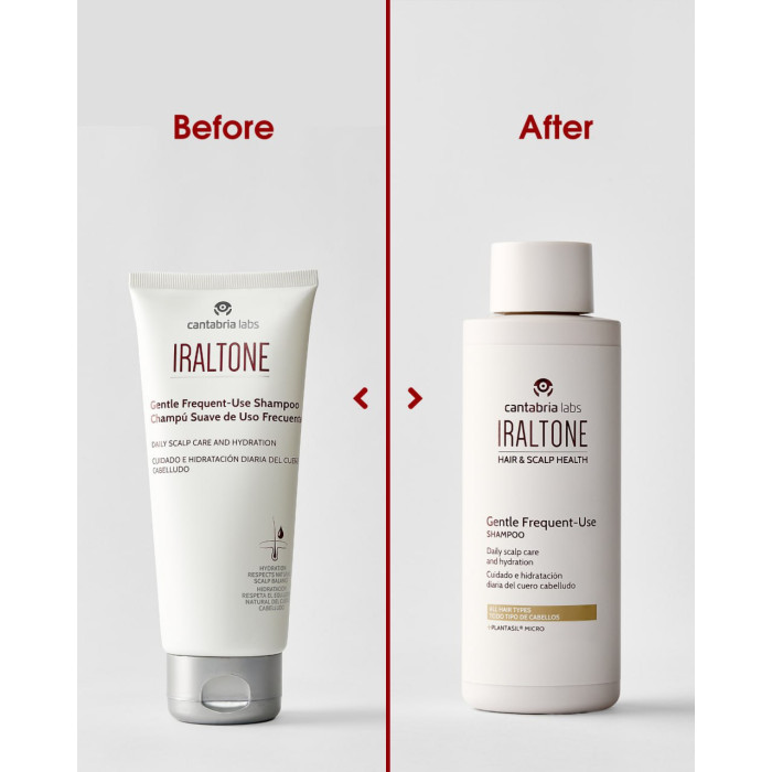 Делікатний шампунь для щоденного використання IRALTONE CHAMPU SUAVE DE USO FRECUENTE