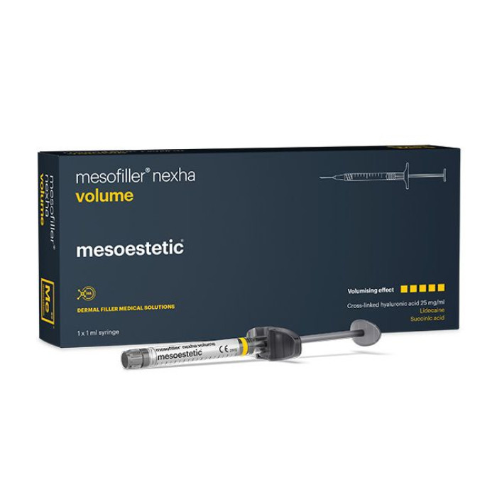 Гель ін’єкційний на основі гіалуронової кислоти стерильний Mesofiller nexha volume / MESOFILLER NEXHA VOLUME 25MG/ML NEEDLE TSK 1ML