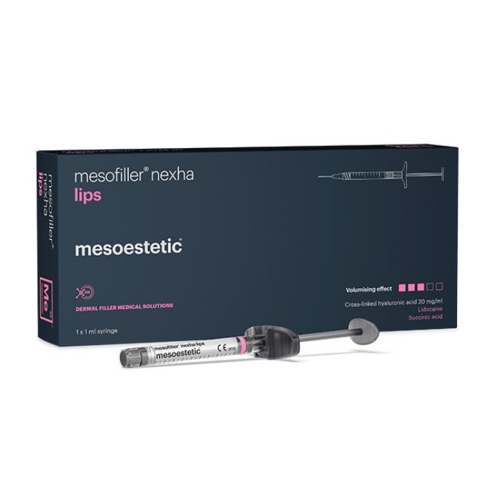 Гель ін’єкційний на основі гіалуронової кислоти стерильний Mesofiller nexha lips / MESOFILLER NEXHA LIPS 20MG/ML NEEDLE TSK 1ML